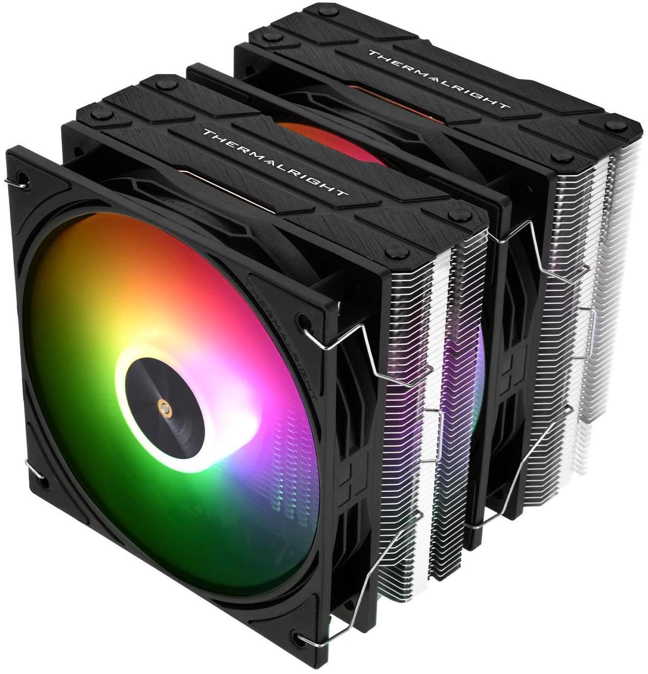 Main image of Thermalright Peerless Assassin 120 ARGB Black V3 CPU Air Cooler,6 Heat Pipes CPU Cooling,Dual 120MM CPU Fans,Black Top Cover,for AM4/AM5/Intel lga1851/1700/115X/1200/2011,PC Heat Sink Cooler