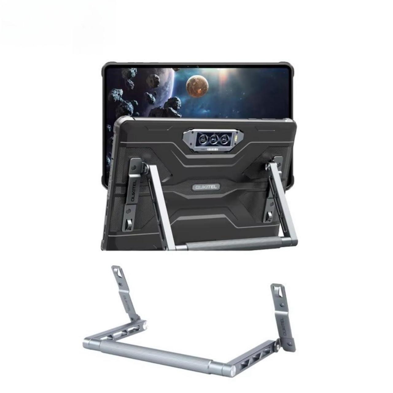 Alt view image 5 of 5 - Luxury Shockproof Aluminum Alloy Tablet Stand with Screws (Set of 4) for Oukitel RT8 Rugged Tablet PC