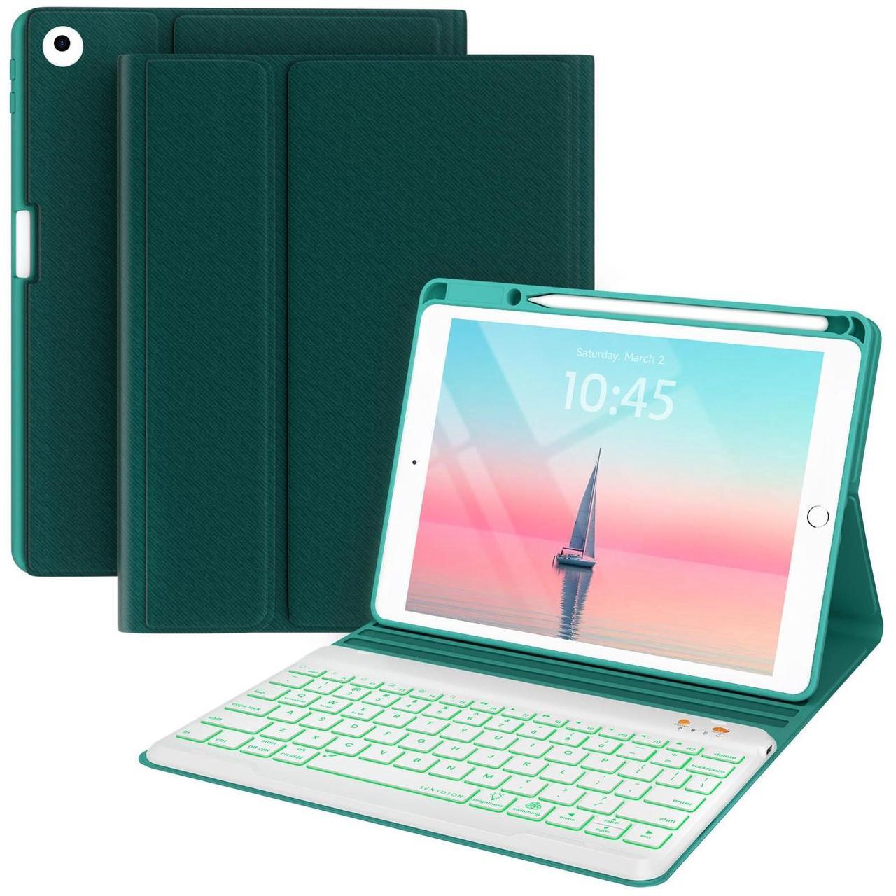 Main image of BLUTLOTUS Keyboard case for iPad 5th/6th Generation 2017/2018, 9.7 Inch iPad Air 2, Removable Wireless Backlit Keyboard Detachable, Folio Smart Cover