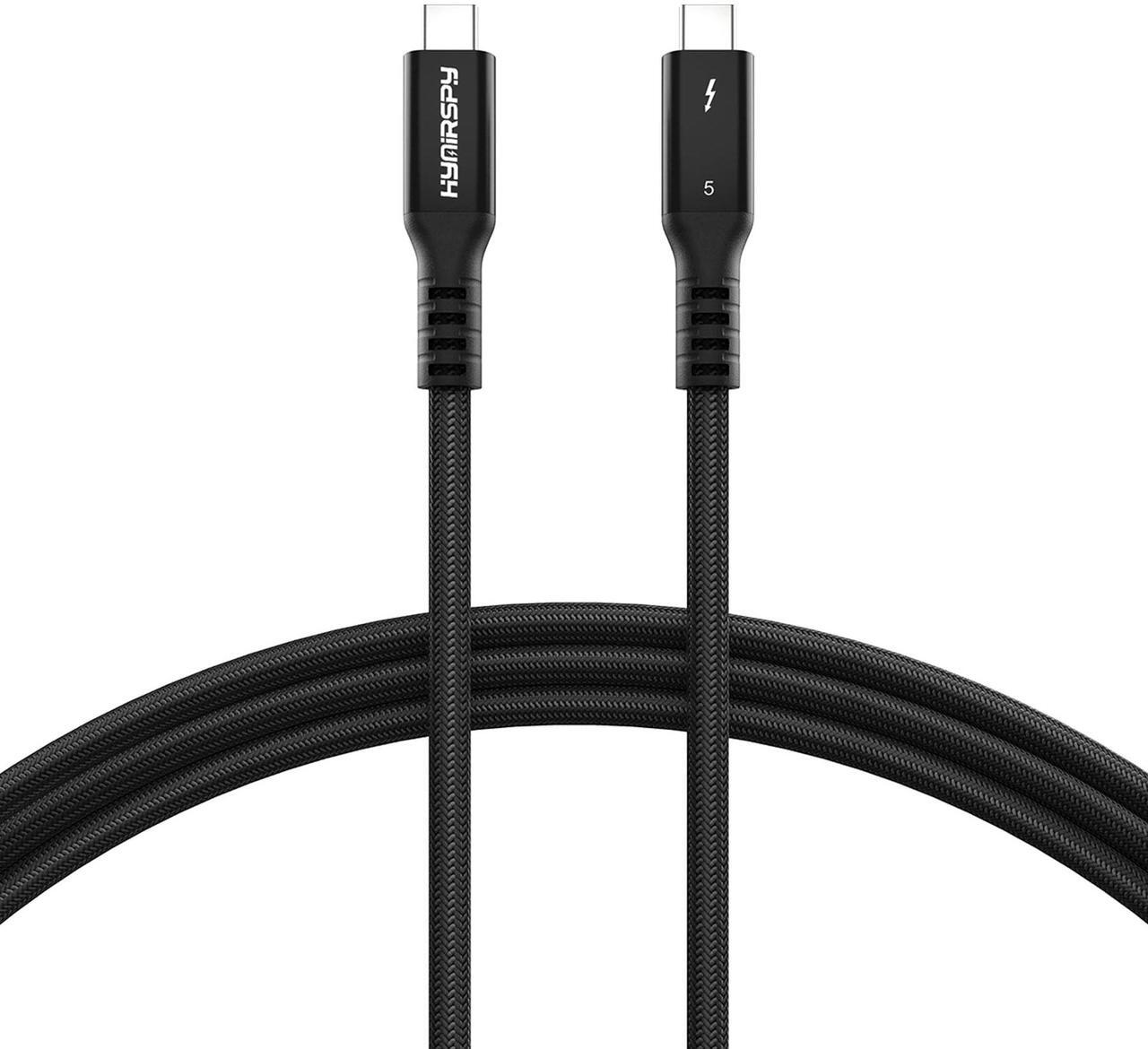 Main image of 80Gbps Thunderbolt 5 Cable [Intel Certified] 6.6ft USB C to USB C Cable, 240W(5A) Charging Cord, Braided Type C Cable Compatible for Dual 16K/8K/4K Display, USB4, SSD, eGPU, Mac Studio/mini, iphone