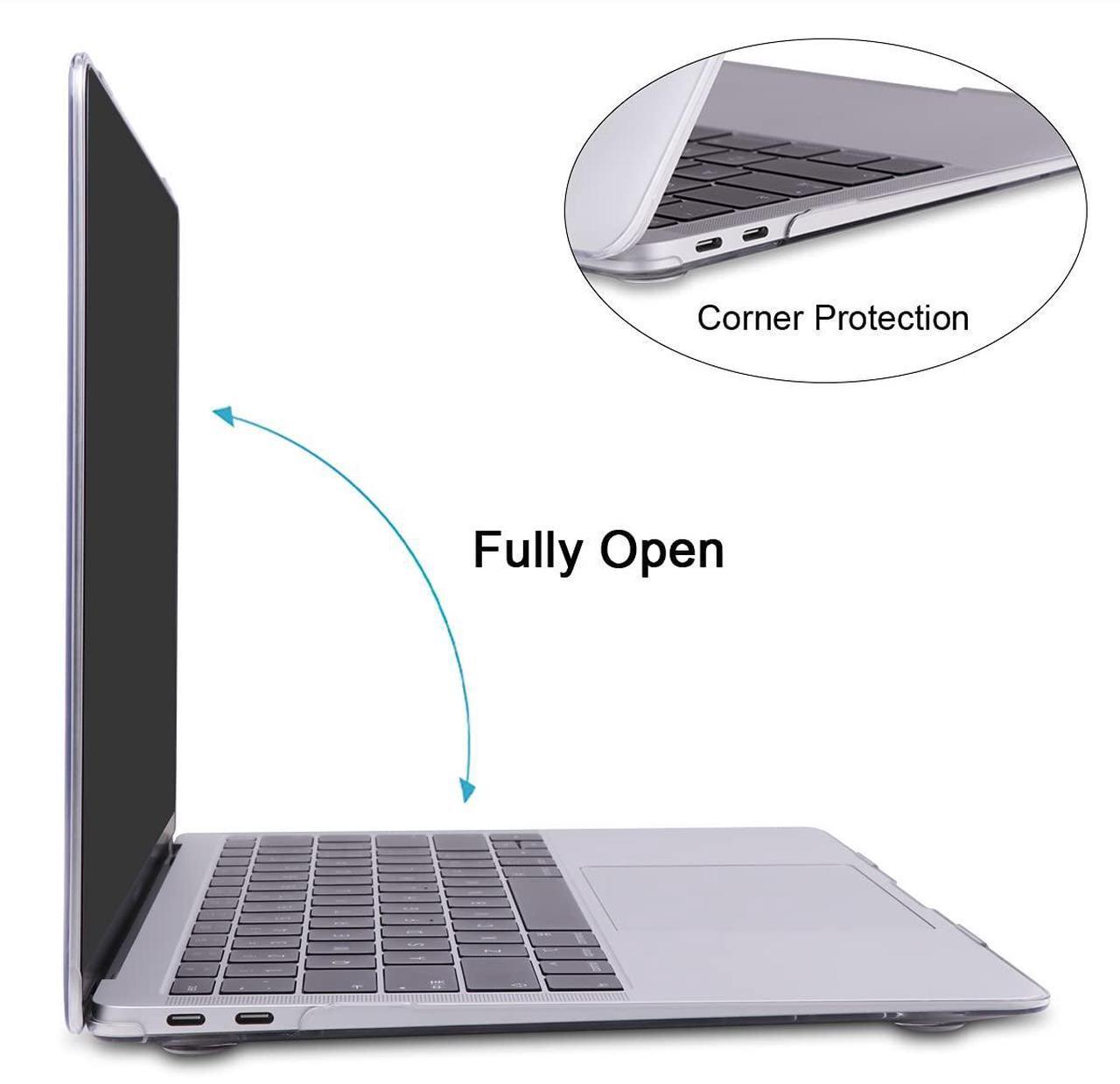 Alt view image 4 of 5 - MAITTAO MacBook Air 13 Inch Case 2020 2019 2018 Release Model A1932 A2179 A2337 M1, Durable Hard Case Cover with Laptop Sleeve & Keyboard Cover for Mac Air 13.3 with Retina Touch ID, Marble Blue