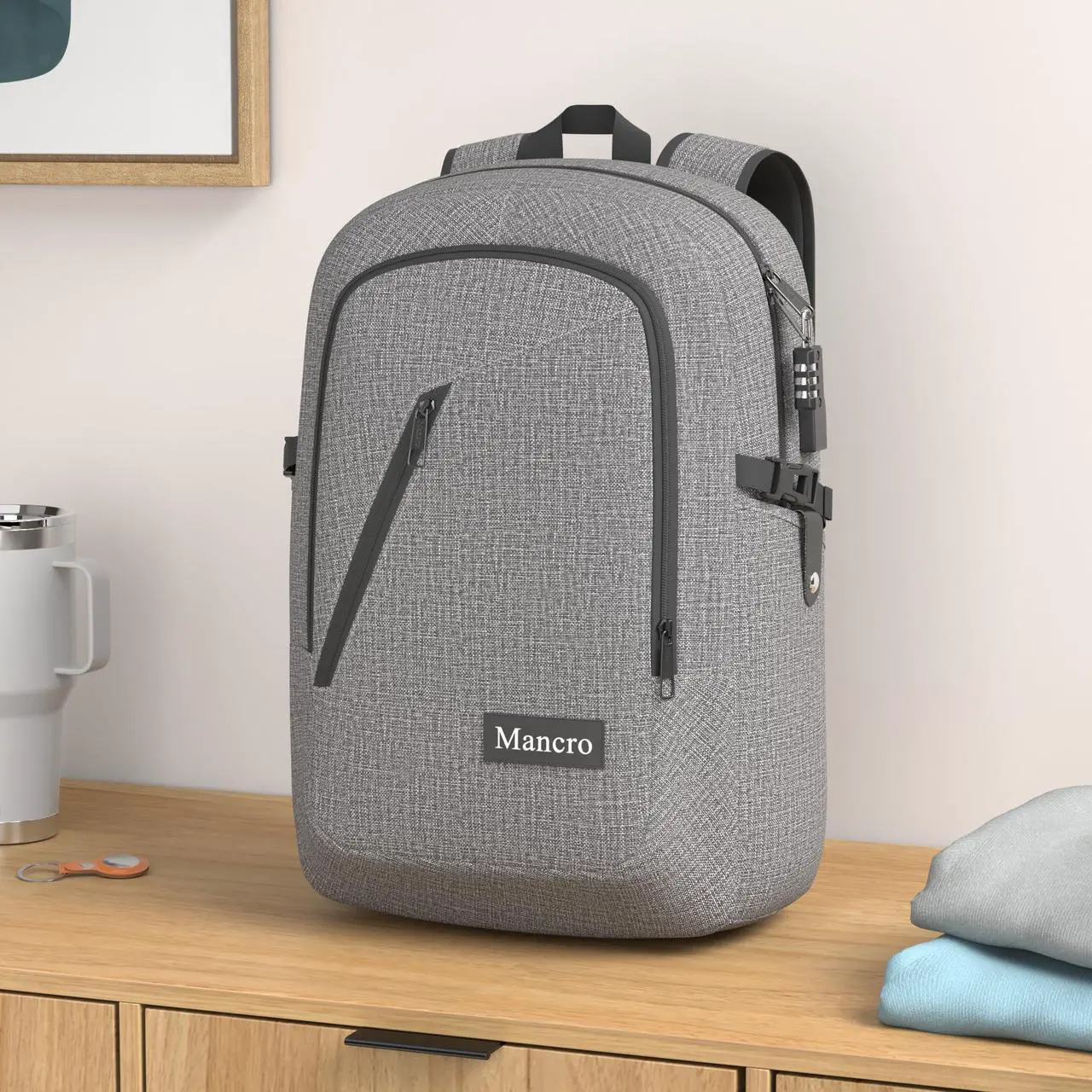 Mancro Laptop Backpack - Thumbnail 3