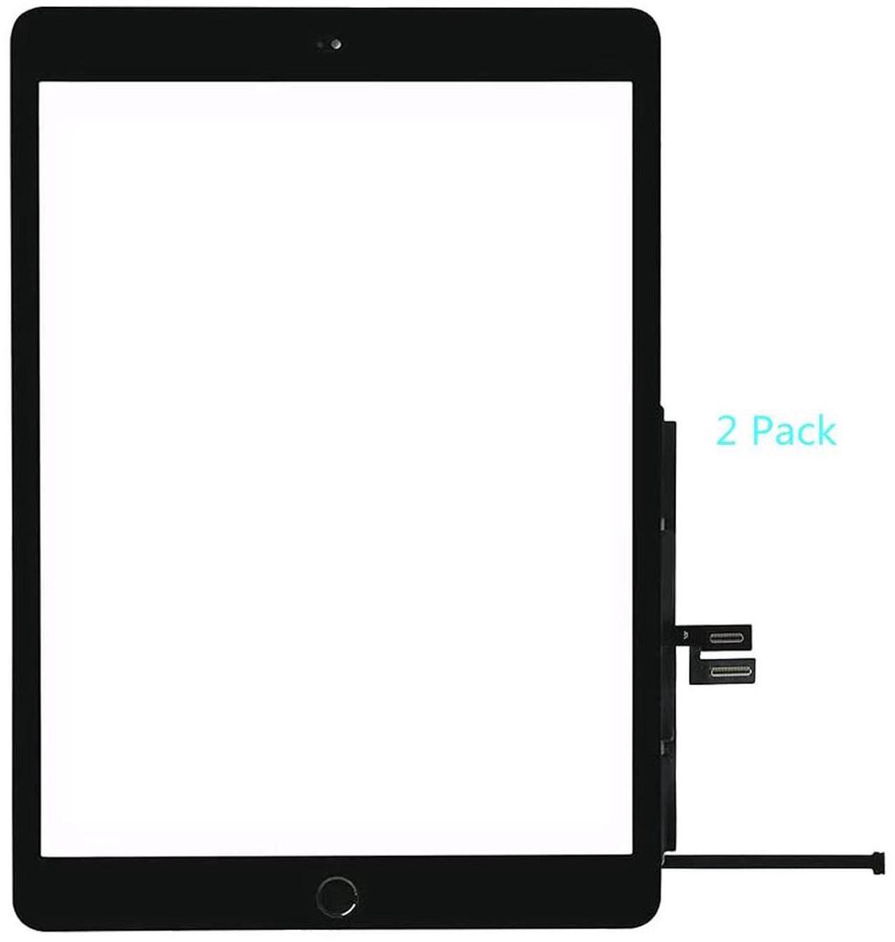 Alt view image 4 of 5 - for iPad 7 7th / 8 8th Gen Screen Replacement 2 Pack Digitizer 2019/2020 10.2 Inch, for 7th 8th Generation A2197 A2198 A2200, A2270 A2428 A2429 A2430 Touch Glass with Home Button (Black)