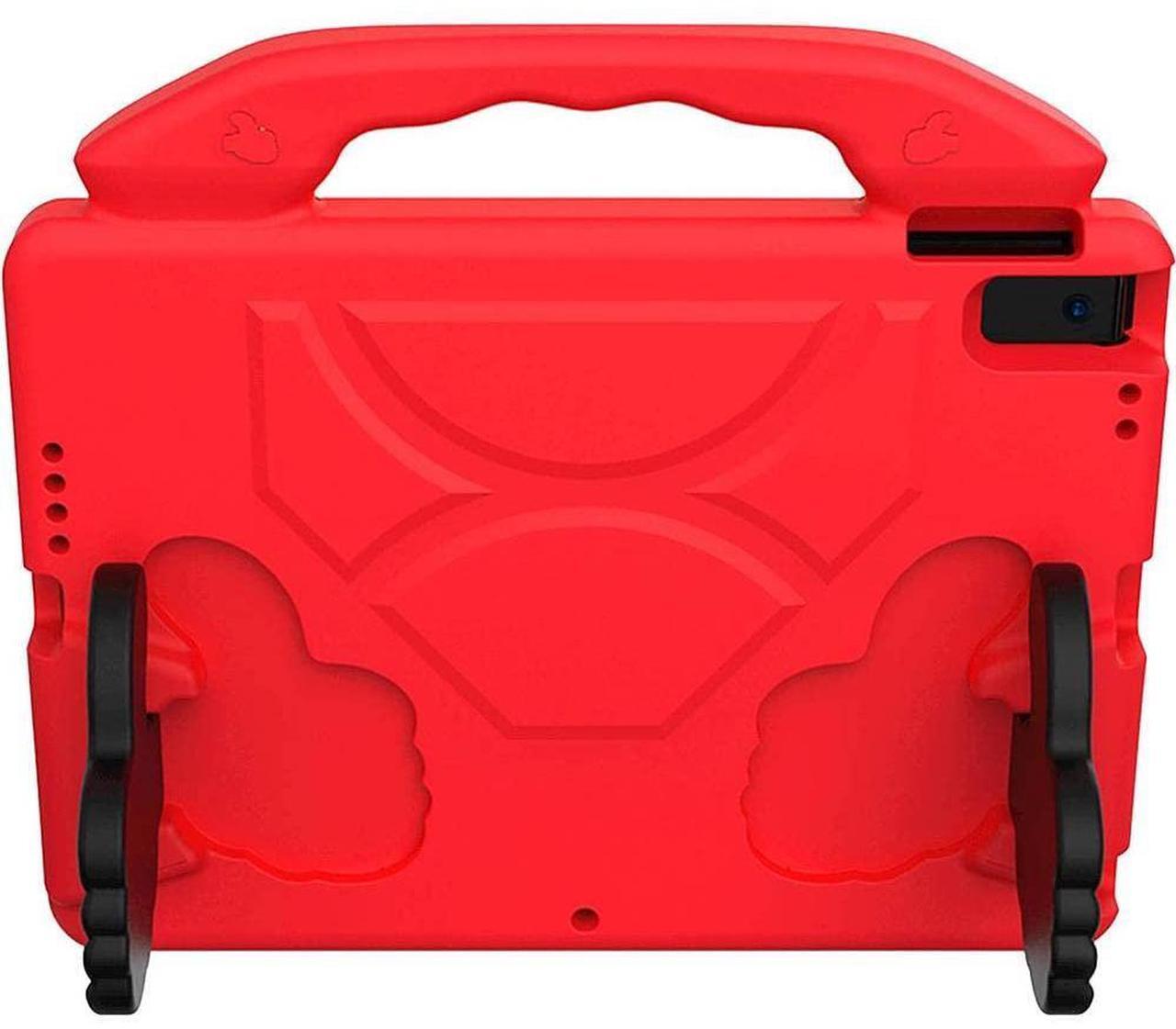 Alt view image 3 of 5 - SaharaCase Thumbs Up KidProof Case for Apple iPad 10.2" (9th Generation 2021) [Shockproof Bumper] Rugged Child Protection Antislip Kickstand (Red)