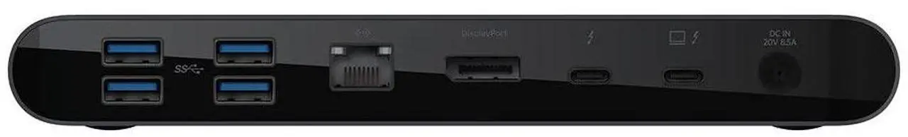 Alt view image 5 of 5 - Belkin Thunderbolt 3 Dock Pro with 2.6 ft Thunderbolt 3 Cable (Thunderbolt Dock for macOS and Windows) Dual 4K @60Hz, 40 Gbps Transfer Speeds, 85 W Upstream Charging