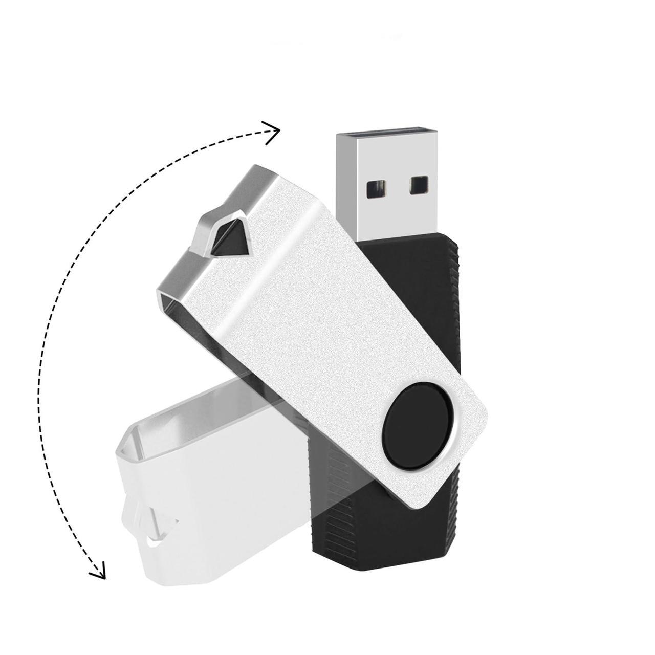 Alt view image 4 of 5 - EASTBULL 100 Pack of Bulk Flash Drives 4GB USB 2.0 Flash Drives Pack 4 GB USB Drives Bulk Thumb Drives for Data Storage with 100 Strings and Labels (4GB, Black)