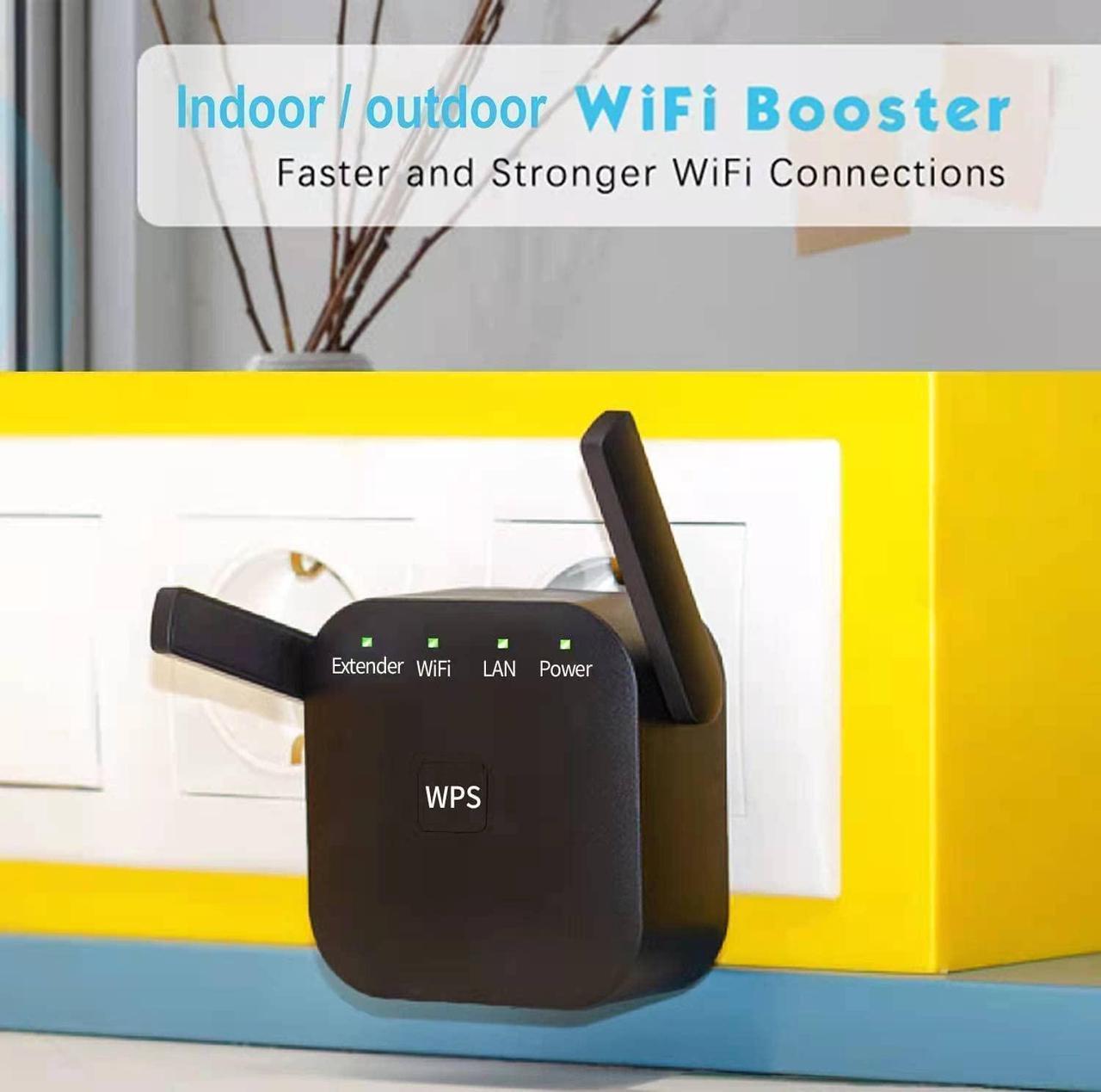 Alt view image 4 of 5 - 2025 Fastest WiFi Extender, WiFi Repeater, WiFi Booster, Covers Up to 10000 Sq.ft and 60 Devices, Internet Booster - with Ethernet Port, Quick Setup, Home Wireless Signal Booster