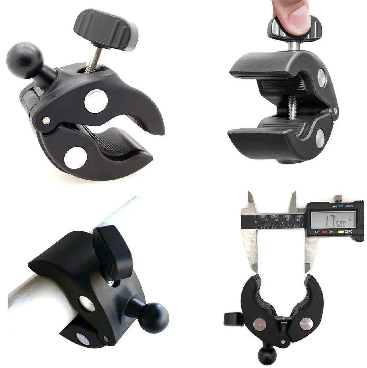 Alt view image 5 of 5 - Lycan Series Marine Boat Tablet & Smartphone Pole Handle bar Boat Helm Rail Holder Mount for i Pad Pro 12.9 10.5 9.7 Air Mini GalaxyTab Phone 16 15 Pro Max Plus S25 S24 Pixel Surface Pro Slate