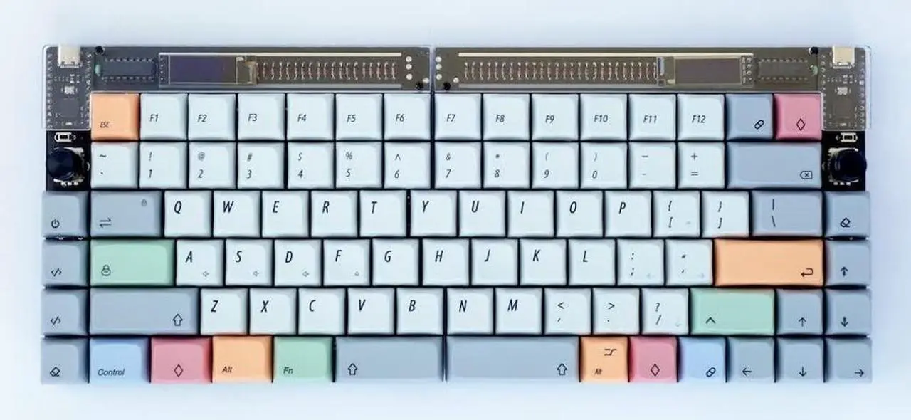 Alt view image 4 of 5 - nullbits SNAP 75% Mechanical Keyboard Kit (Plus - White)
