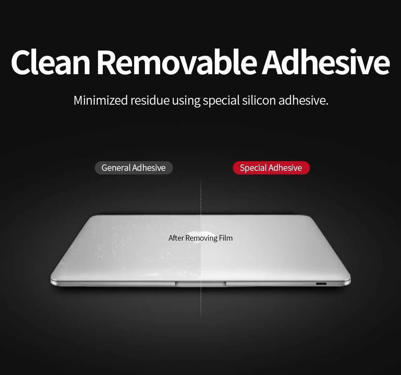 Alt view image 4 of 5 - skoko 2024 2025 Easy Intall Version Skin Protector Matte Transparent Film Compatible with MacBook Air 13 inch M2 / M3 / M4 2022-2025, Top, Bottom, Palmrest & Trackpad, Similar to TPU Screen Protector