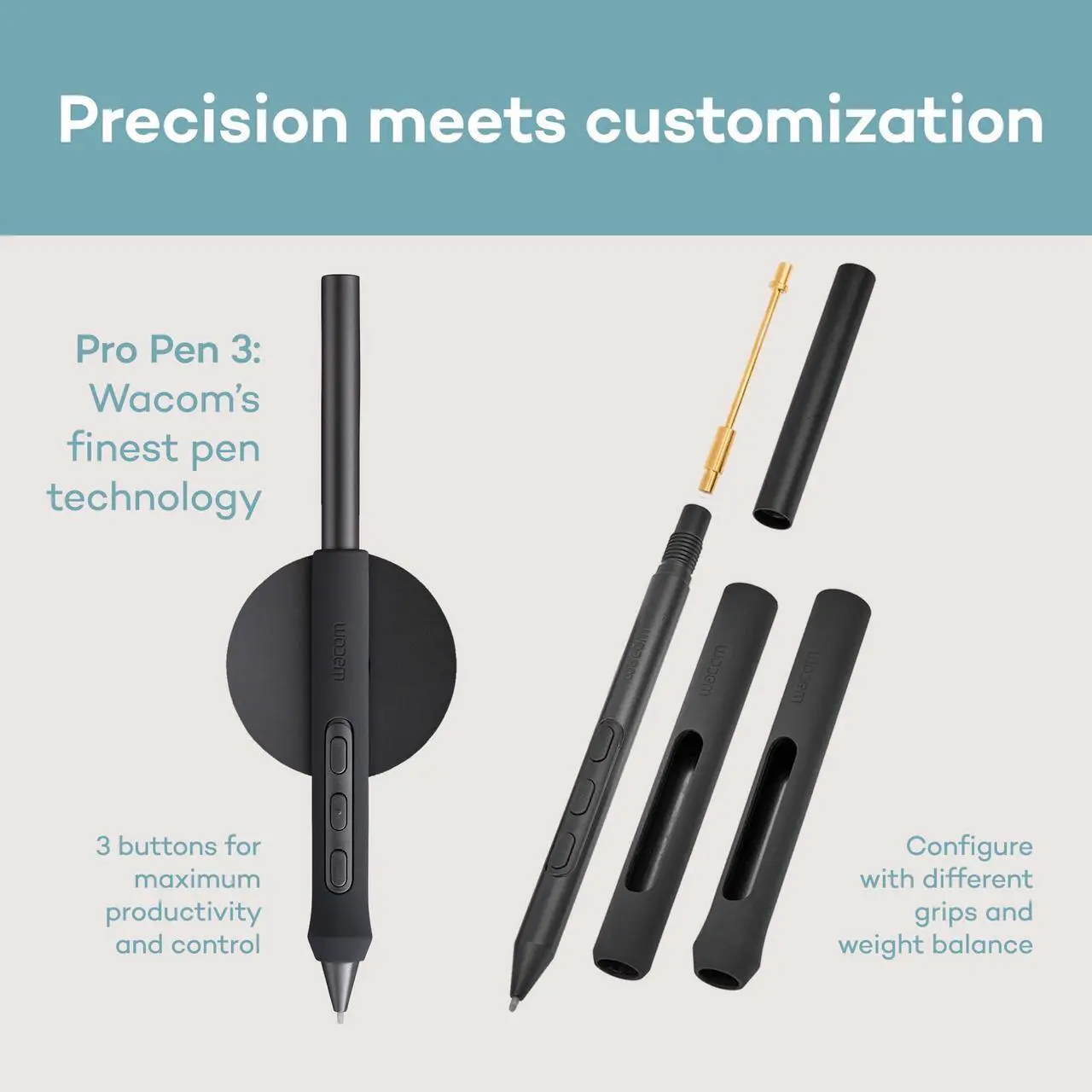 Alt view image 5 of 5 - Wacom Intuos Pro Large Bluetooth Professional Graphic Drawing Tablet with Pro Pen 3, Compatible with Mac, Windows - 2025 Edition