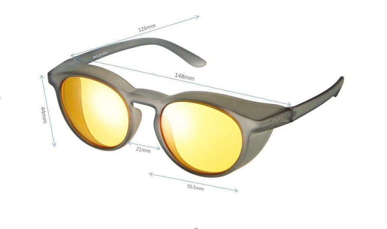 Alt view image 4 of 7 - Mysandy Night Driving Anti Fog Glasses - Reduced Glare - HD Night Vision - UV Protection - Stylish Safety Glasses for Men & Women - Yellow Clear Lenses - Sturdy TR 90 Frame plus Accessories