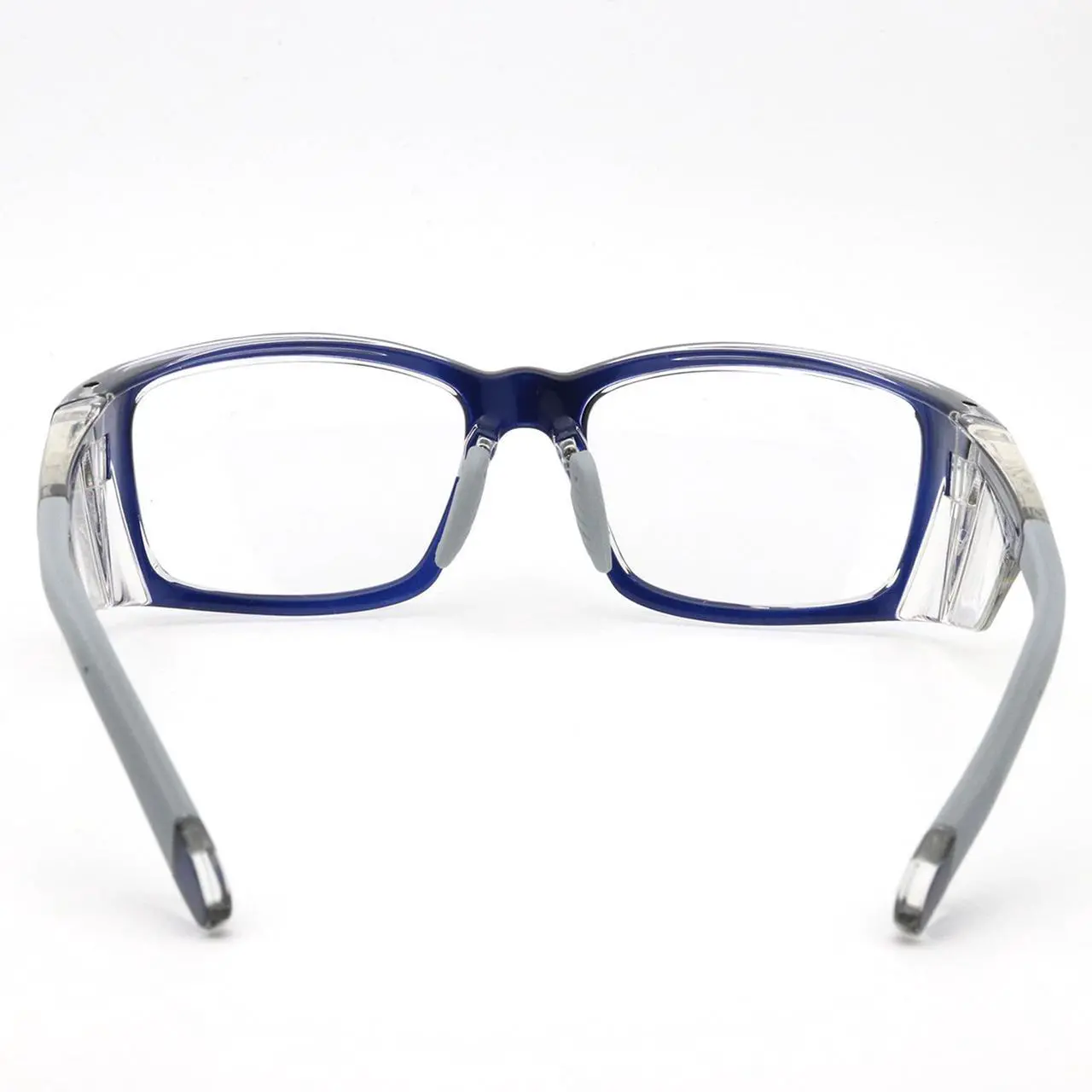Alt view image 4 of 7 - ANSI Z87.1 Safety Glasses with Side Shields & RX Insert, Anti Fog/Blue Light PC Lens, Adjustable Nose Pads + Retainer Strap, Lightweight Fashion Eyewear (Case & Kit Included)