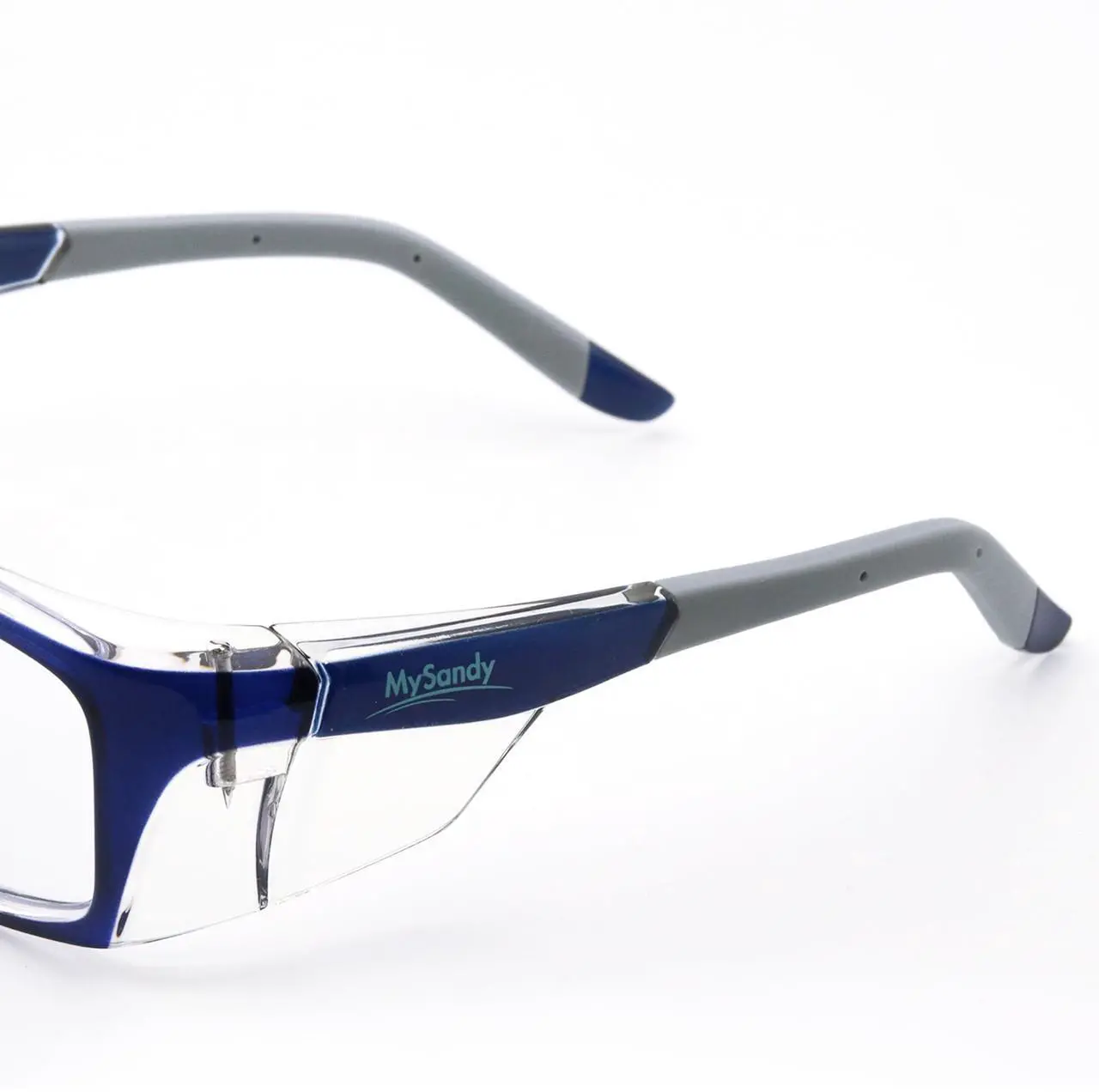 Alt view image 6 of 7 - ANSI Z87.1 Safety Glasses with Side Shields & RX Insert, Anti Fog/Blue Light PC Lens, Adjustable Nose Pads + Retainer Strap, Lightweight Fashion Eyewear (Case & Kit Included)
