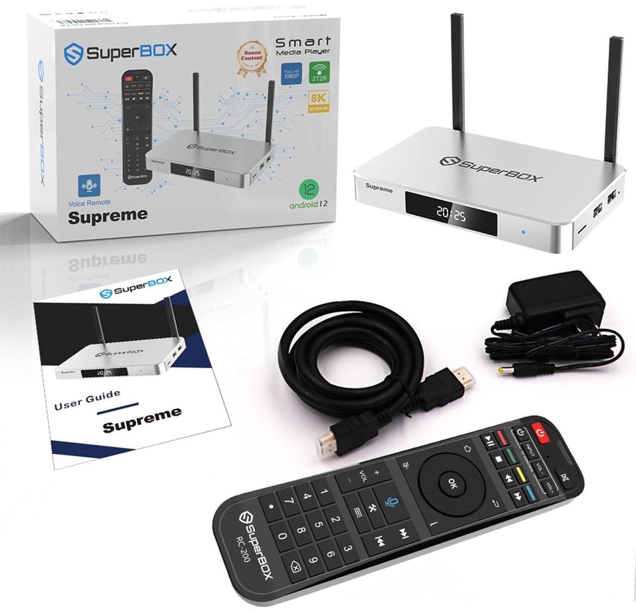 Alt view image 5 of 5 - SuperBox Supreme 4GB RAM128GB ROM Android 12 TV Box | Quad-Core Processor | 4K Ultra HD Media Player