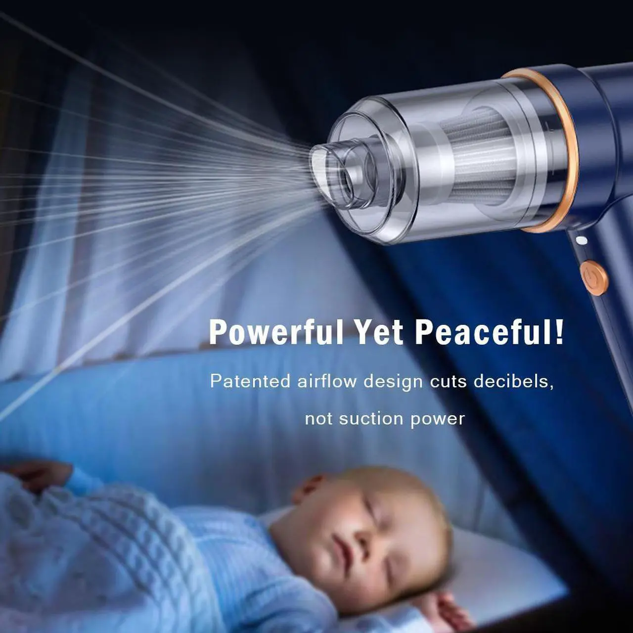 Alt view image 5 of 7 - BDI TECHNOLOGY 3 in 1 Mini Car Auto Vacuum Cleaner & Air Blower Cordless Handheld