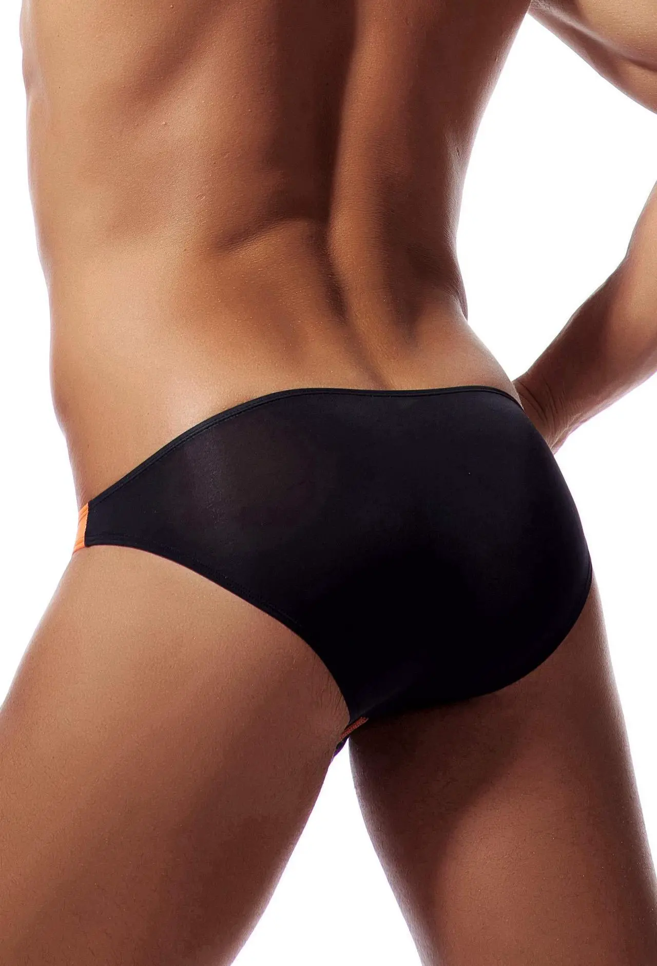 Alt view image 2 of 7 - Newsywell Men's Micro Ice Silk Male Bikinis Low Rise Briefs Microfiber Underwear Black XX-Large