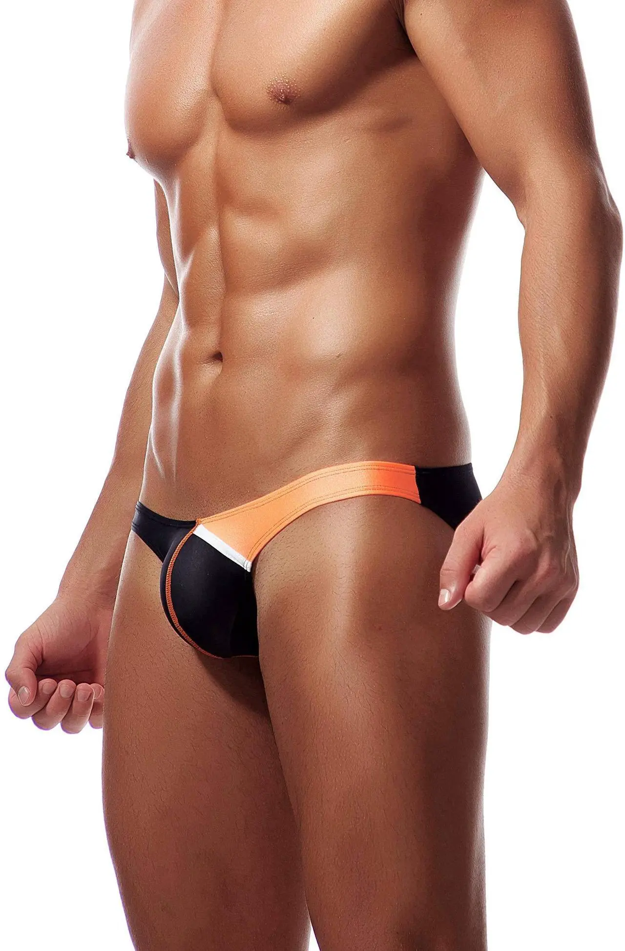 Alt view image 4 of 7 - Newsywell Men's Micro Ice Silk Male Bikinis Low Rise Briefs Microfiber Underwear Black XX-Large