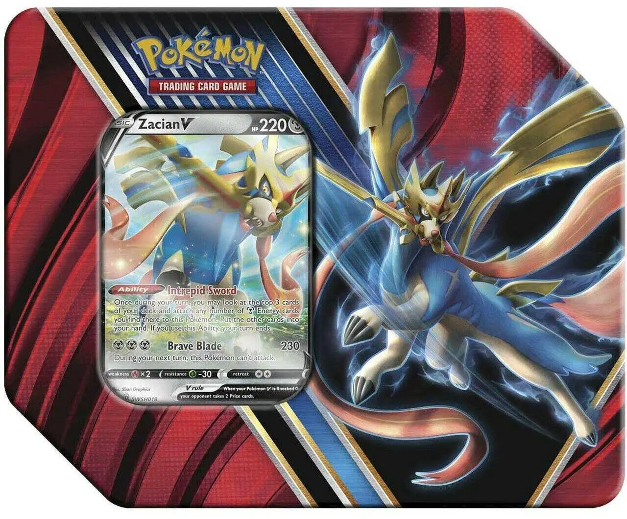 Alt view image 3 of 4 - Pokemon TCG: Legends of Galar Tin + Galar Partners Tin 2-Pack featuring Zacian V and Rillaboom V