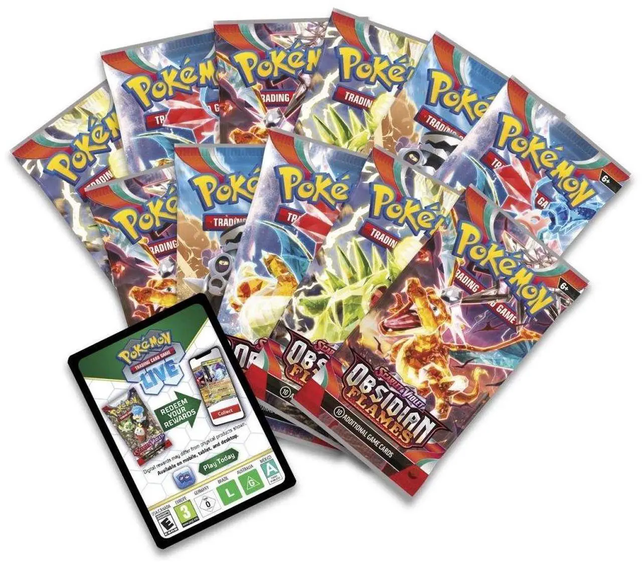 Alt view image 4 of 6 - Pokemon TCG: Obsidian Flames Pokemon Center Elite Trainer Box (Exclusive)