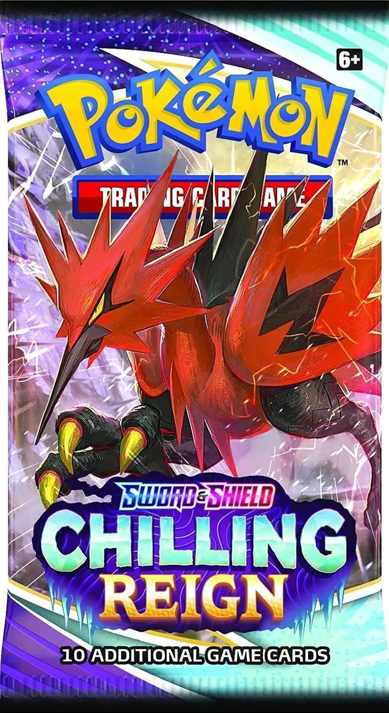 Alt view image 5 of 6 - Pokemon TCG: Sword & Shield - Chilling Reign Booster Pack - Random Artwork