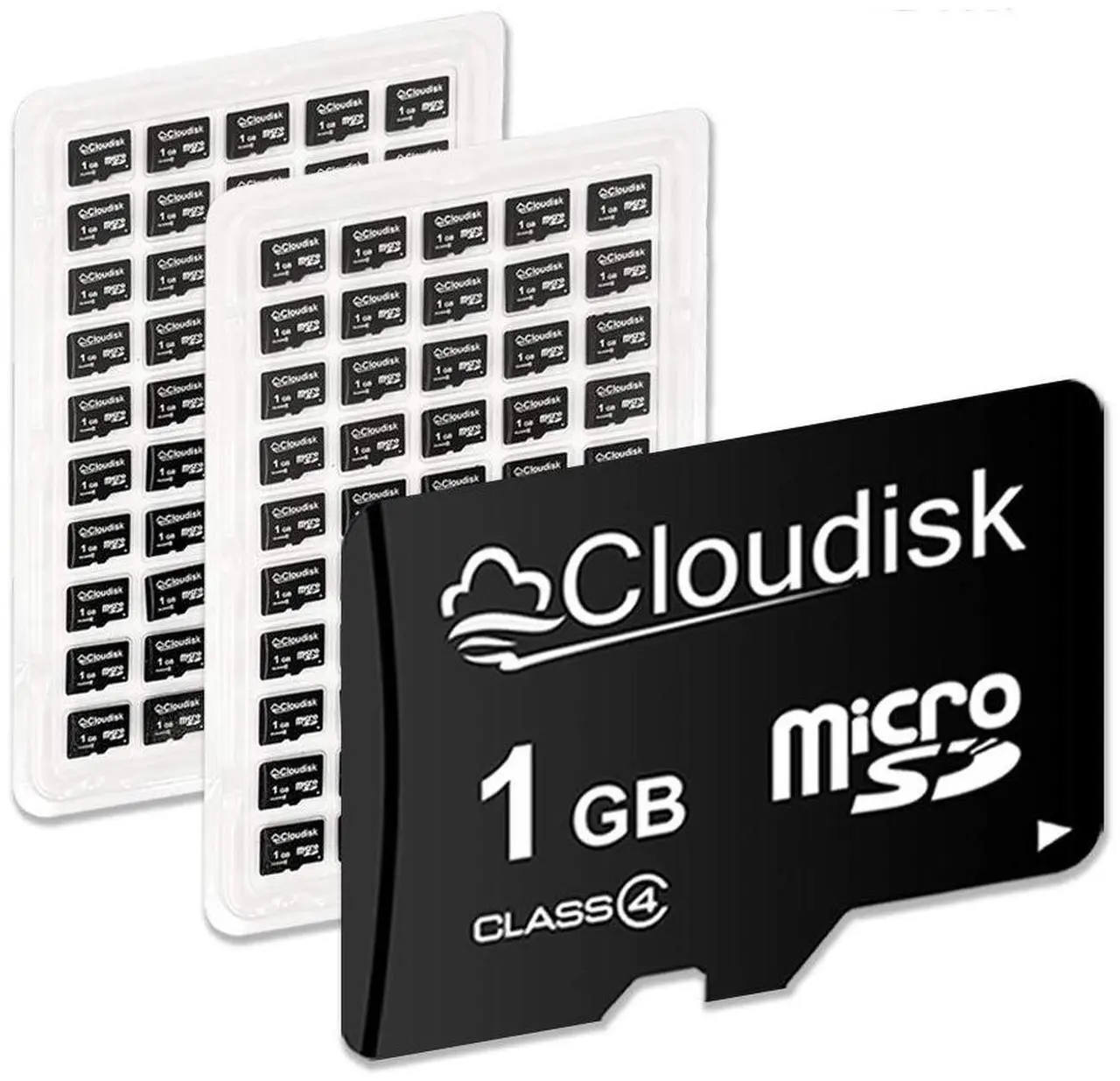 Main image of Cloudisk Pack of 100 Micro SD Card 1GB Flash Memory Card C4 (1GB)