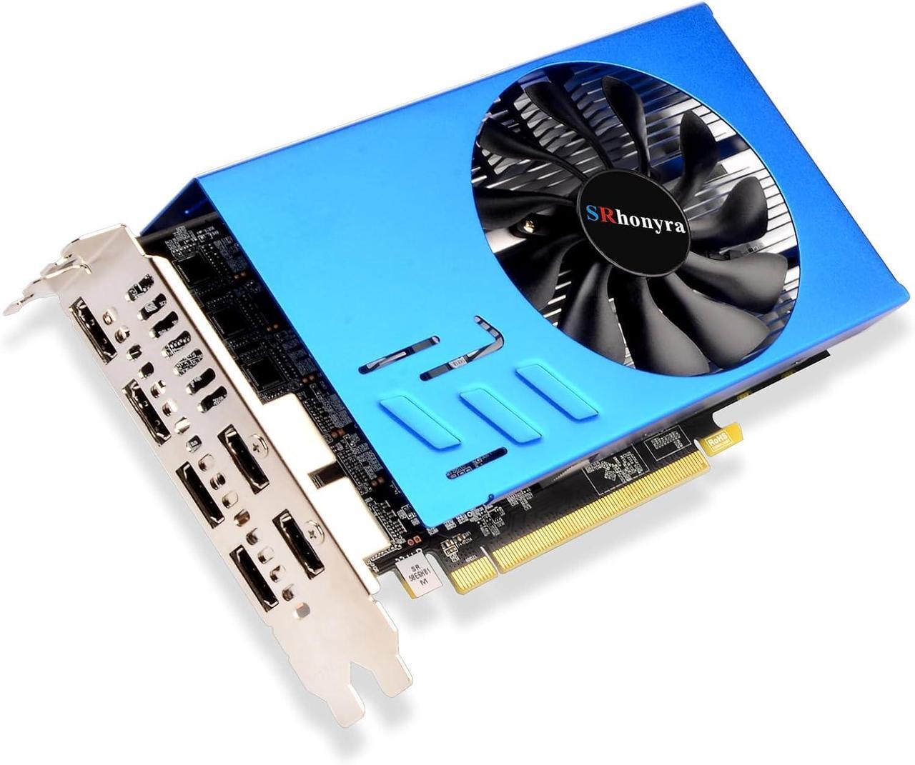 Main image of SRhonyra RX 580 8GB Graphics Card 6 Monitors Video Card HDMI 2.0 Outputs for Stock Trading, Monitoring, Video Wall Presentation, Projection and Fusion