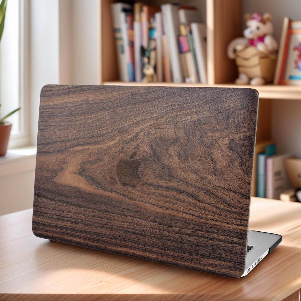 Alt view image 3 of 5 - KECC Compatible with MacBook Pro 13 inch Case 2025-2016 with Touch Bar M2 A2338 M1 A2289 A2251 A2159 A1989 A1706 A1708 Protective Plastic Hard Shell Keyboard Cover Sleeve (Walnut Wood)