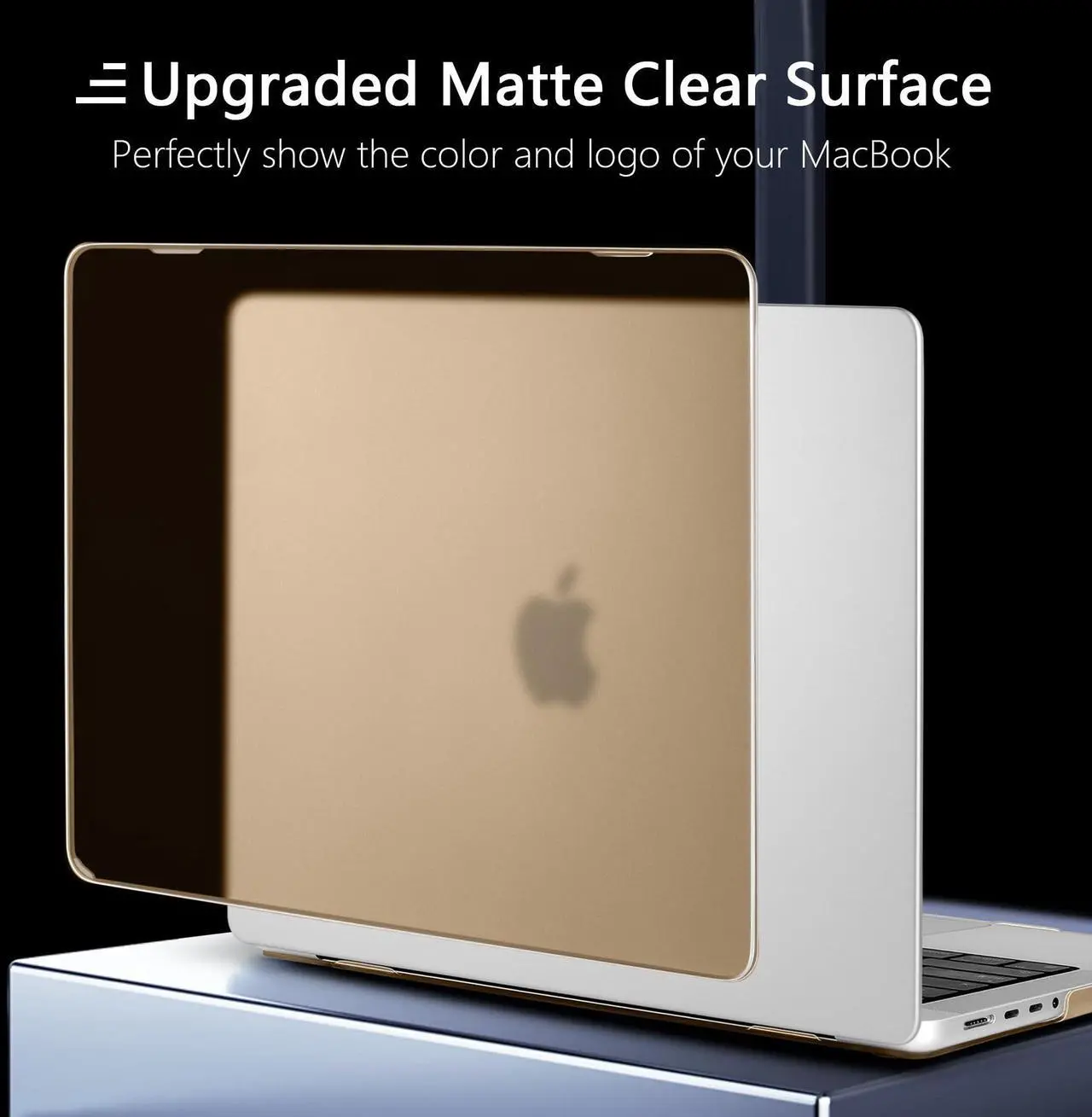 Alt view image 4 of 5 - Loyrina Compatible with M4 M3 M2 M1 MacBook Pro 14 inch Case 2024 2023 2021 A3112 A3401 A3185 A2918 A2992 A2779 A2442 Pro/Max,Ultra-Thin Case with Retina XDR Display & Touch ID, Peach Fuzz