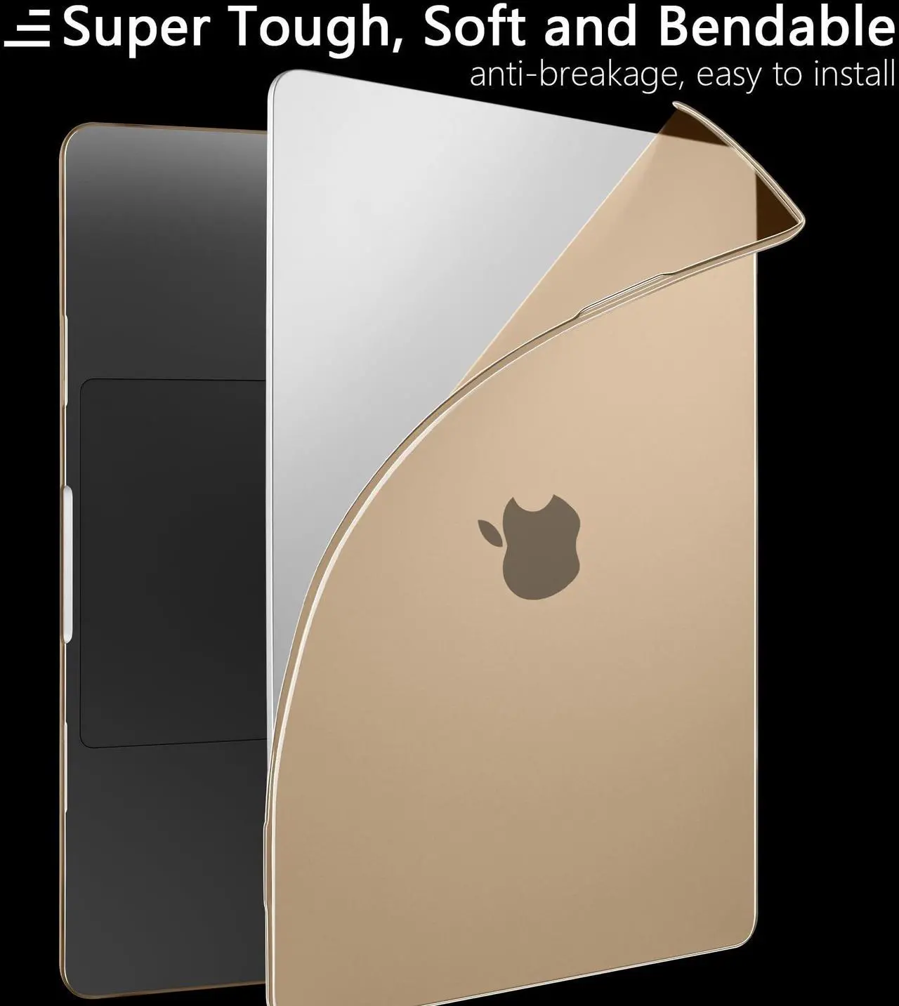 Alt view image 3 of 5 - Loyrina Compatible with M4 M3 M2 M1 MacBook Pro 14 inch Case 2024 2023 2021 A3112 A3401 A3185 A2918 A2992 A2779 A2442 Pro/Max,Ultra-Thin Case with Retina XDR Display & Touch ID, Peach Fuzz
