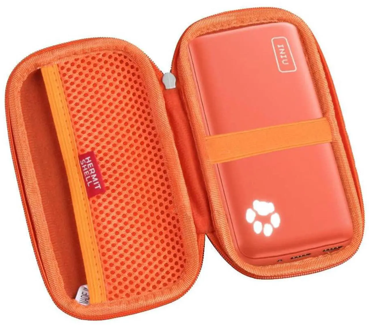 Main image of Hermitshell Hard Travel Case for INIU Portable Charger 10000mAh Power Bank [2022 Version] (Orange)