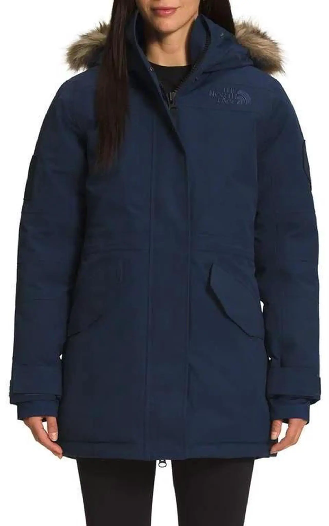 Main image of The North Face Expedition McMurdo 700 Fill Power Down Parka with Faux Fur Trim in Summit Navy
