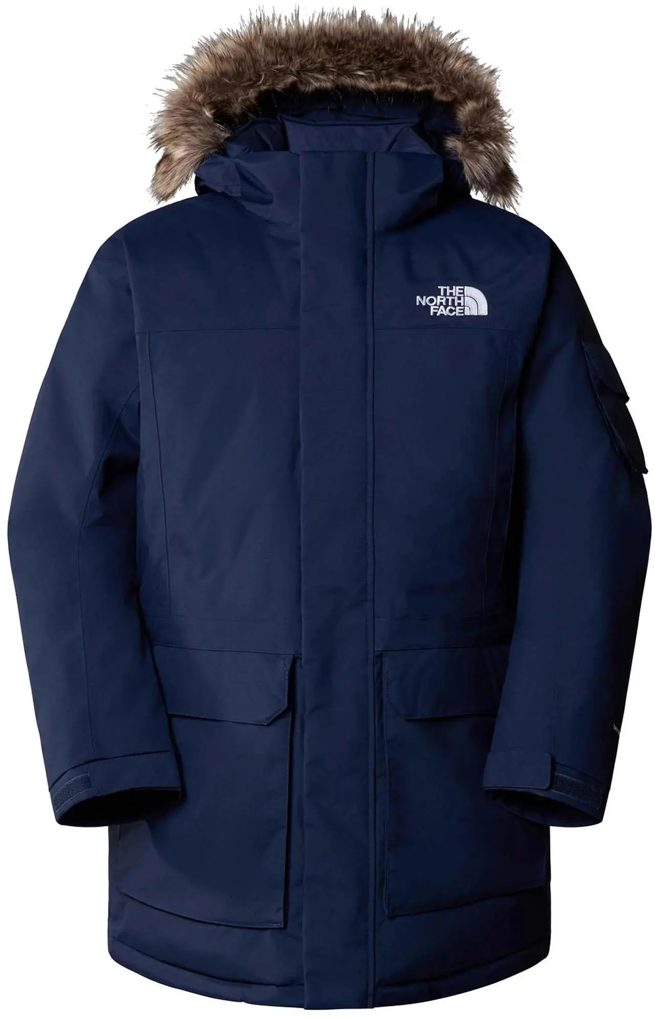Alt view image 2 of 4 - The North Face Expedition McMurdo 700 Fill Power Down Parka with Faux Fur Trim in Summit Navy
