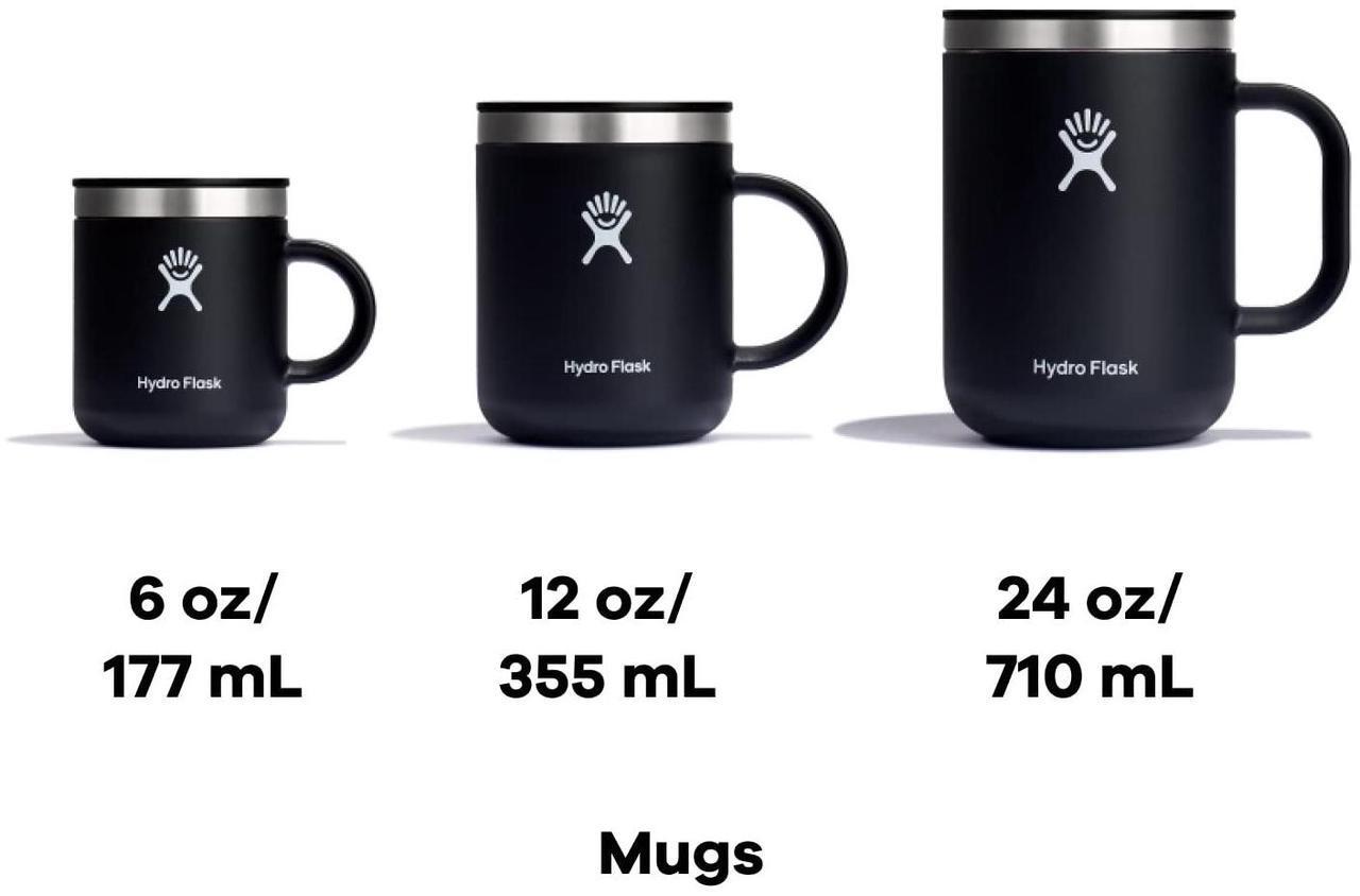 Alt view image 4 of 7 - Hydro Flask Stainless Steel Mug - Insulated Travel Portable Coffee Tumbler with Handle, 6 fl oz