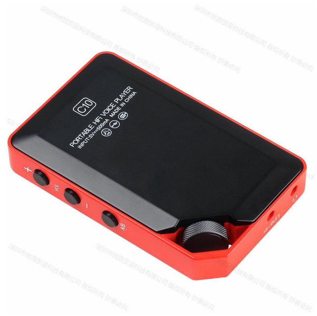 Alt view image 5 of 7 - Amoi C10 Hi-fi Stereo Music MP3 Player HD Lossless Mini Sports Jogging DAC MP4 Support Radio TF DSD eBook Recorder Trackwheel Walkman Red 64GB