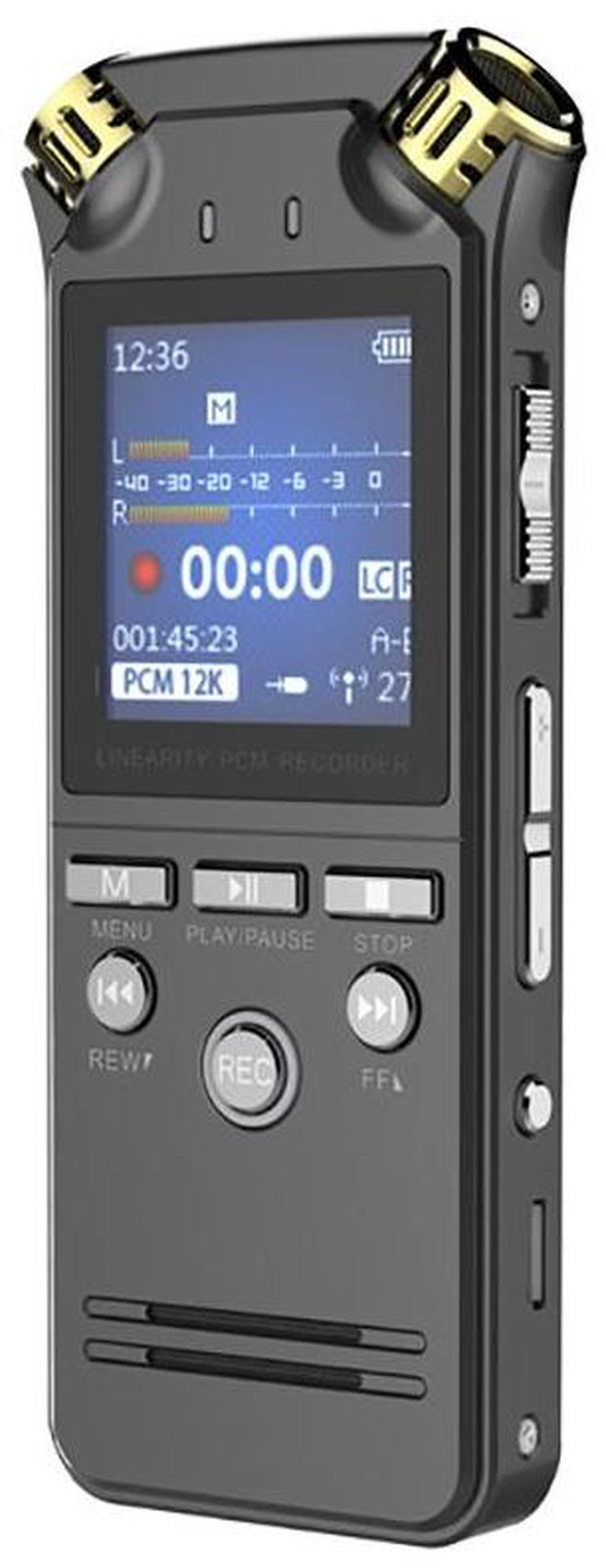 Alt view image 2 of 7 - Shmci D50 Professional Mini High Quality PCM Audio Dictaphone 9216Kbps Dual Microphones Digital Voice-Activated USB Recorder Pen 256GB