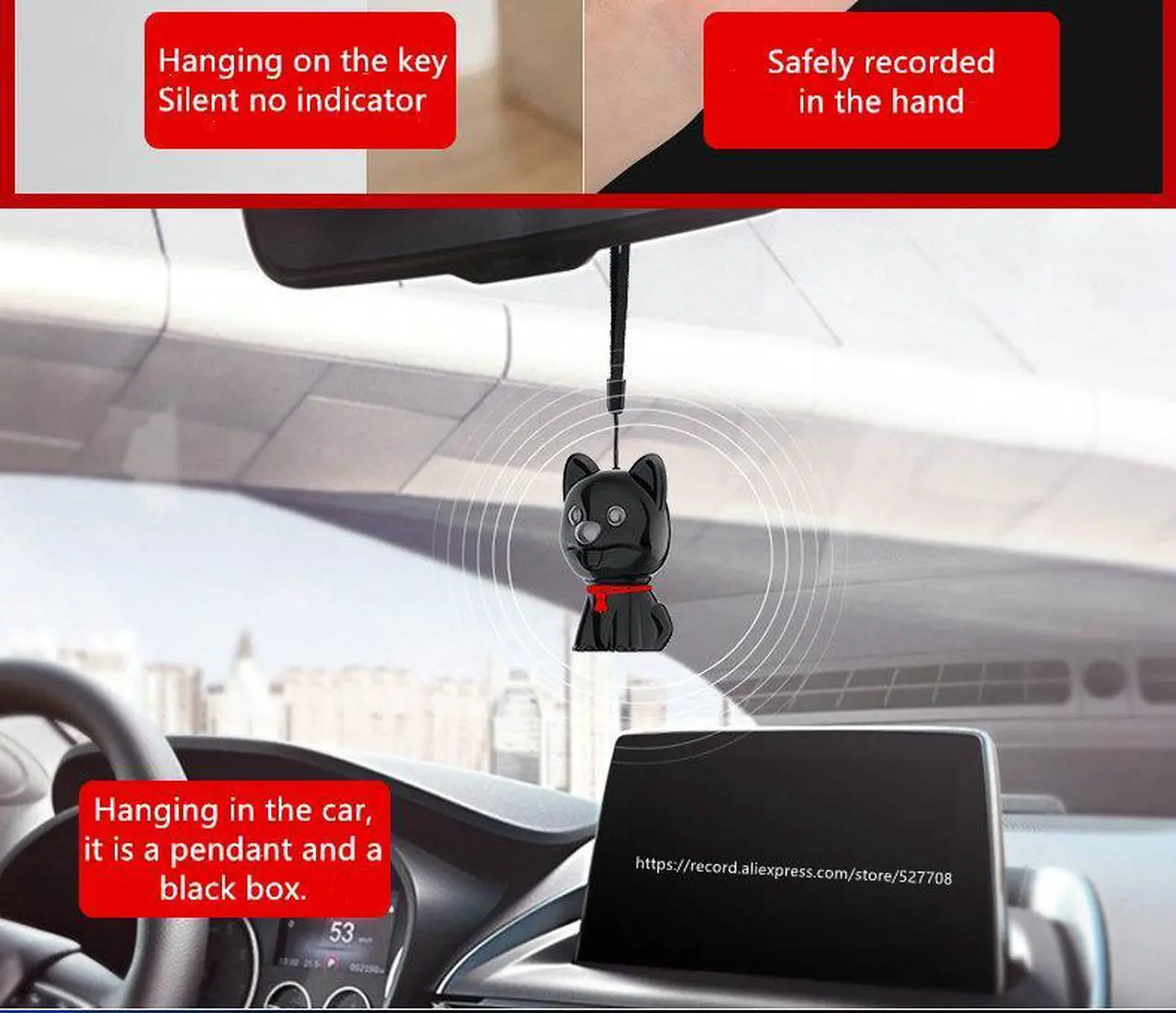 Alt view image 5 of 7 - Hyundai IT Mini Cute Doll Children Safe Digital voice-activated recorder Dictaphone 8GB Black