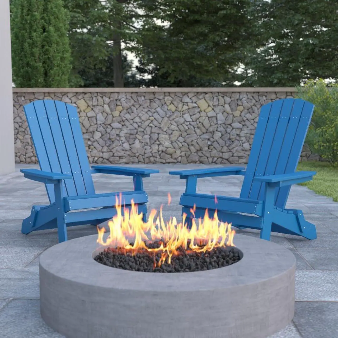 Flash Furniture Charlestown Adirondack Chair - Thumbnail 4