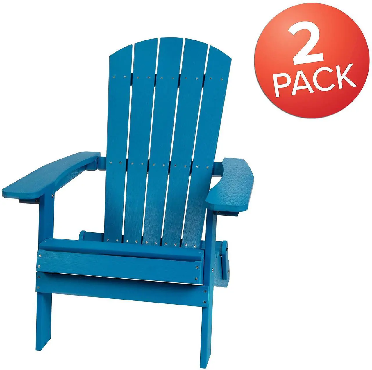 Flash Furniture Charlestown Adirondack Chair - Thumbnail 2