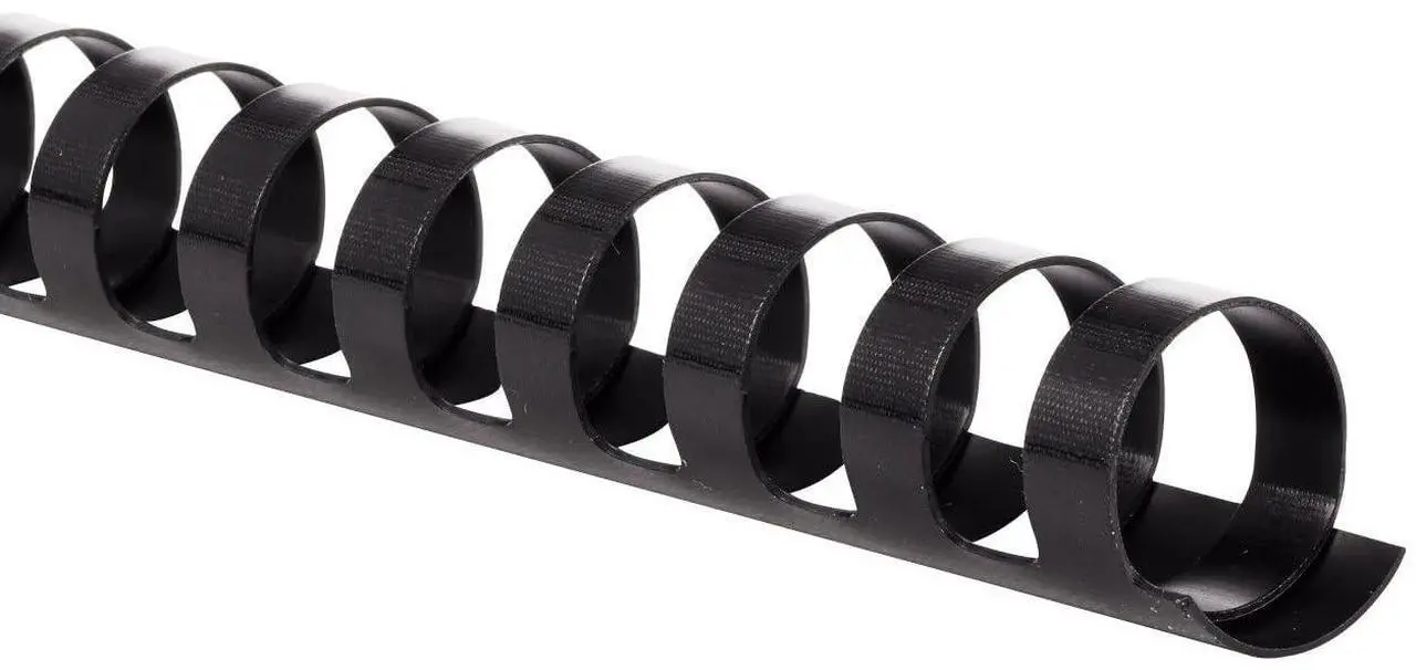 Main image of Mead CombBind Binding Spines/Spirals/Coils/Combs, 3/4", 150 Sheet Capacity, Black, 125 Pack (4000136)