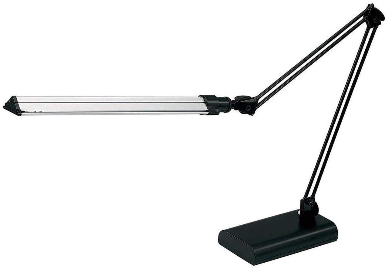 Main image of Realspace Architect Desk Lamp, Adjustable, 21-1/2"H, Black/Silver