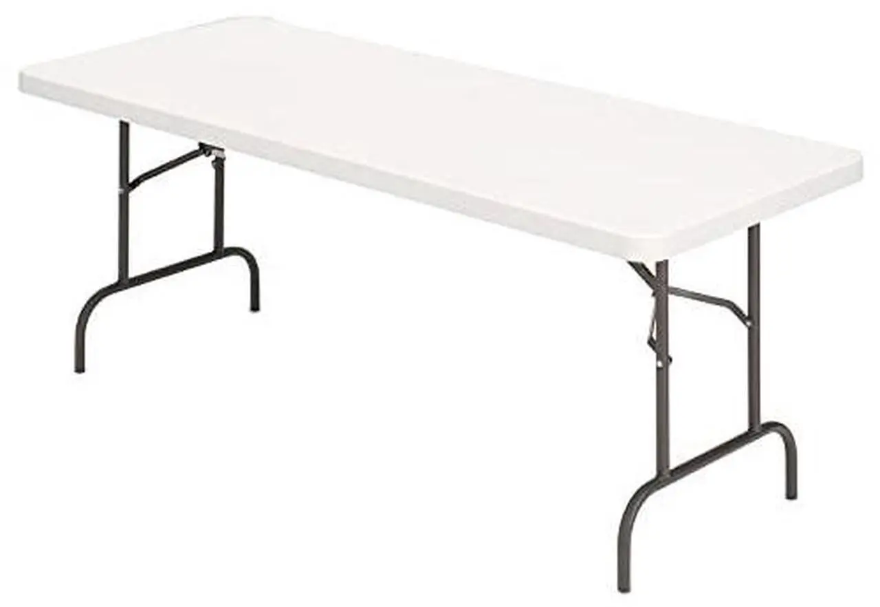 Alt view image 3 of 3 - Office Depot(R) Brand Molded Plastic-Top Folding Table, 29"H x 96in.W x 30in.D, Gray Granite