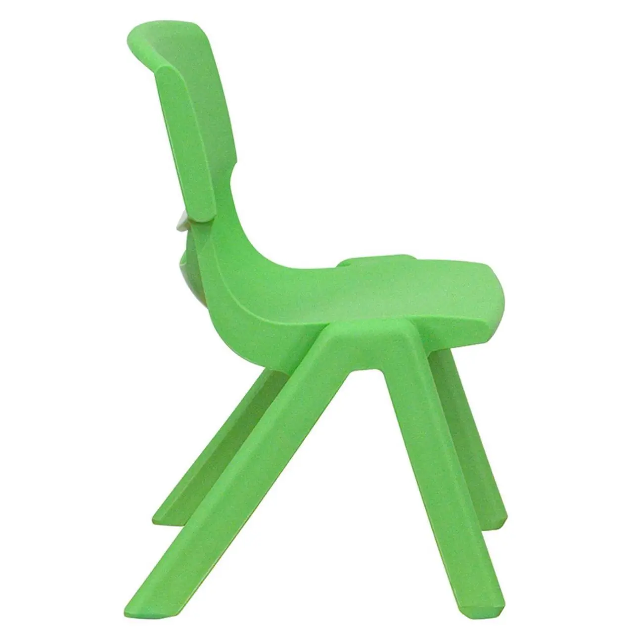 Alt view image 17 of 18 - 4 Pack Plastic Stackable School Chairs with 10.5" Seat Height, Assorted Colors