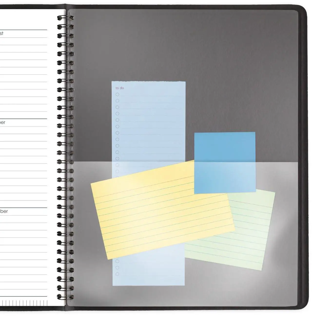 Alt view image 7 of 7 - 2025 AT-A-GLANCE® 8-Person Daily Appointment Book, 2-Volume Set, 8-1/2" x 11", Black, January To December, 7021205