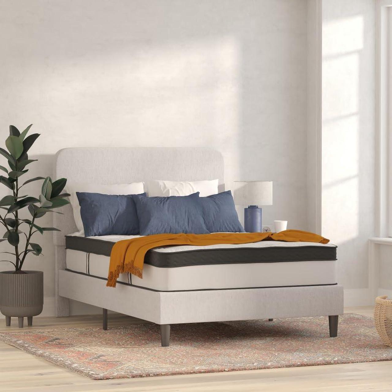 Alt view image 8 of 14 - Capri Comfortable Sleep 12 Inch CertiPUR-US Certified Memory Foam & Pocket Spring Mattress, Full Mattress in a Box