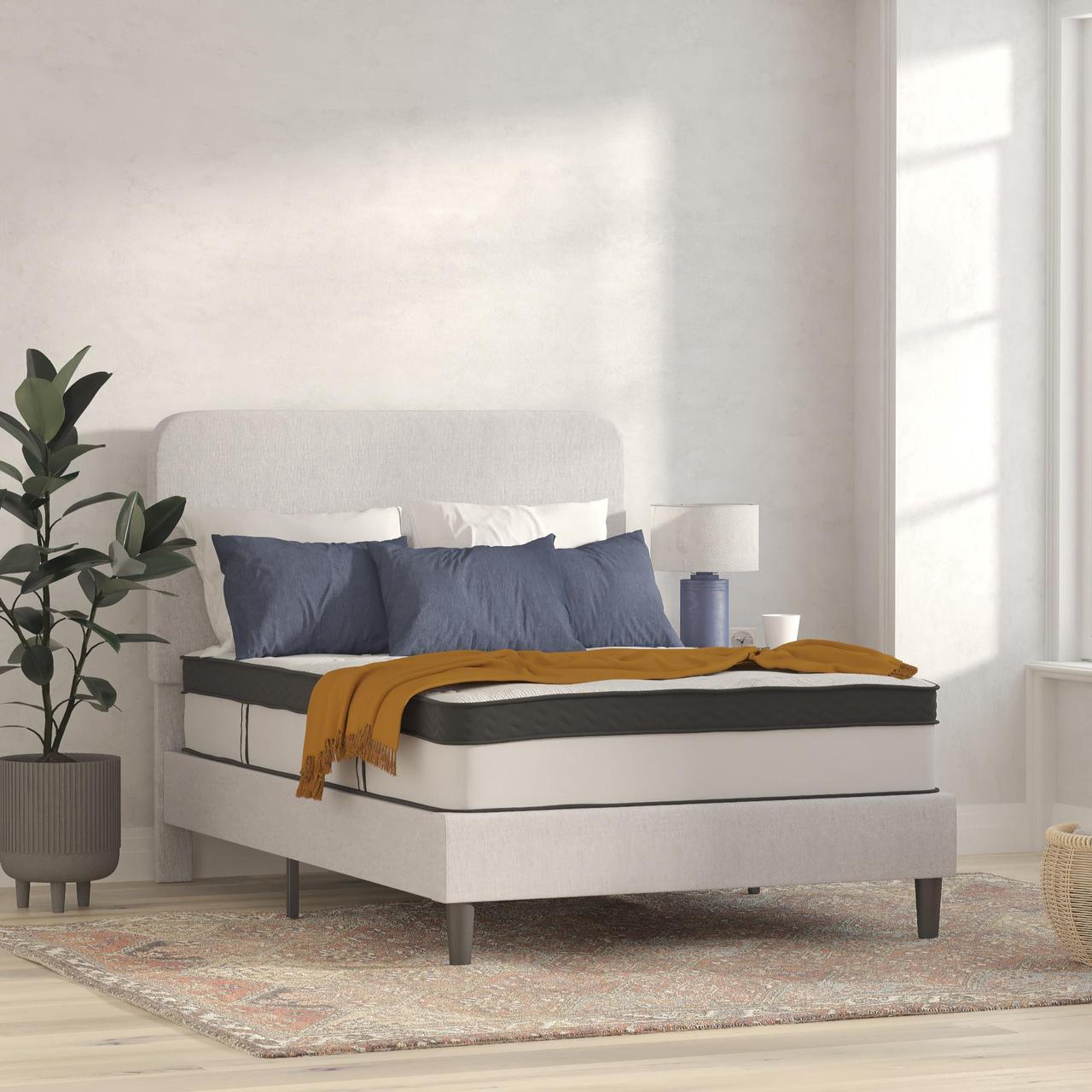 Alt view image 9 of 14 - Capri Comfortable Sleep 12 Inch CertiPUR-US Certified Memory Foam & Pocket Spring Mattress, Full Mattress in a Box