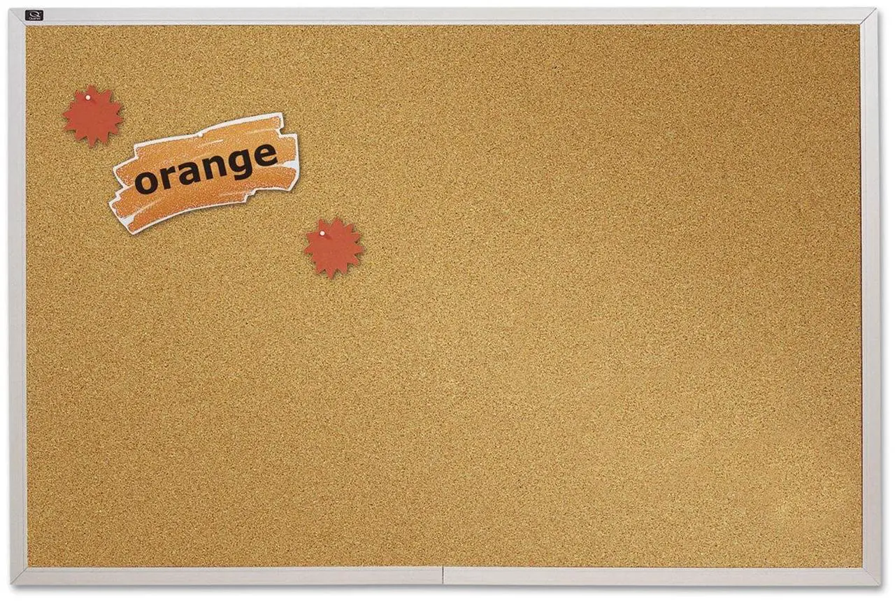 Alt view image 4 of 4 - Quartet ECKA406 4' x 6' Natural Cork Bulletin Board