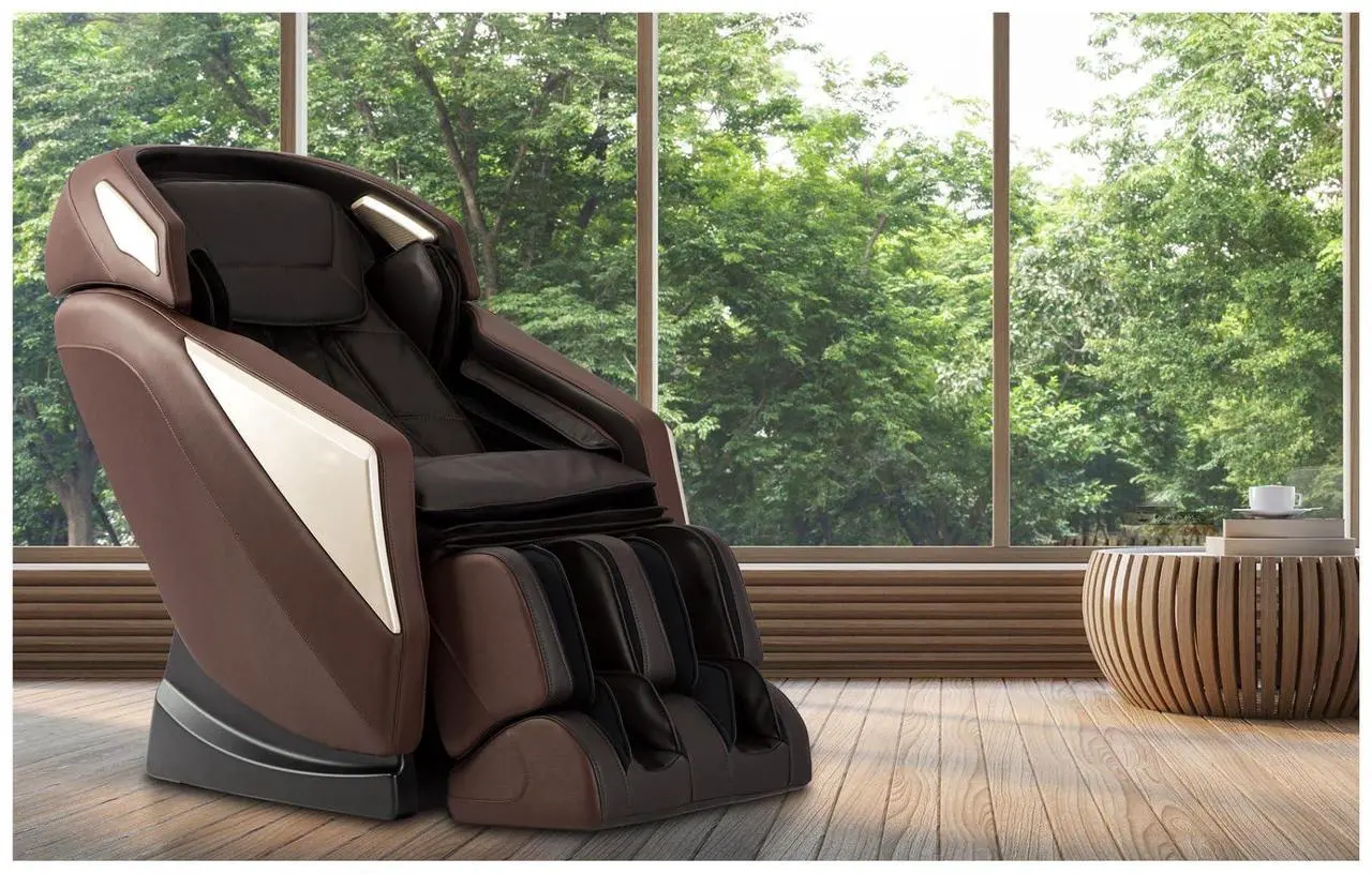 Alt view image 5 of 5 - Osaki Pro Zero Gravity Massage Chair L-Track Full Body Scan OS-Omni, Brown