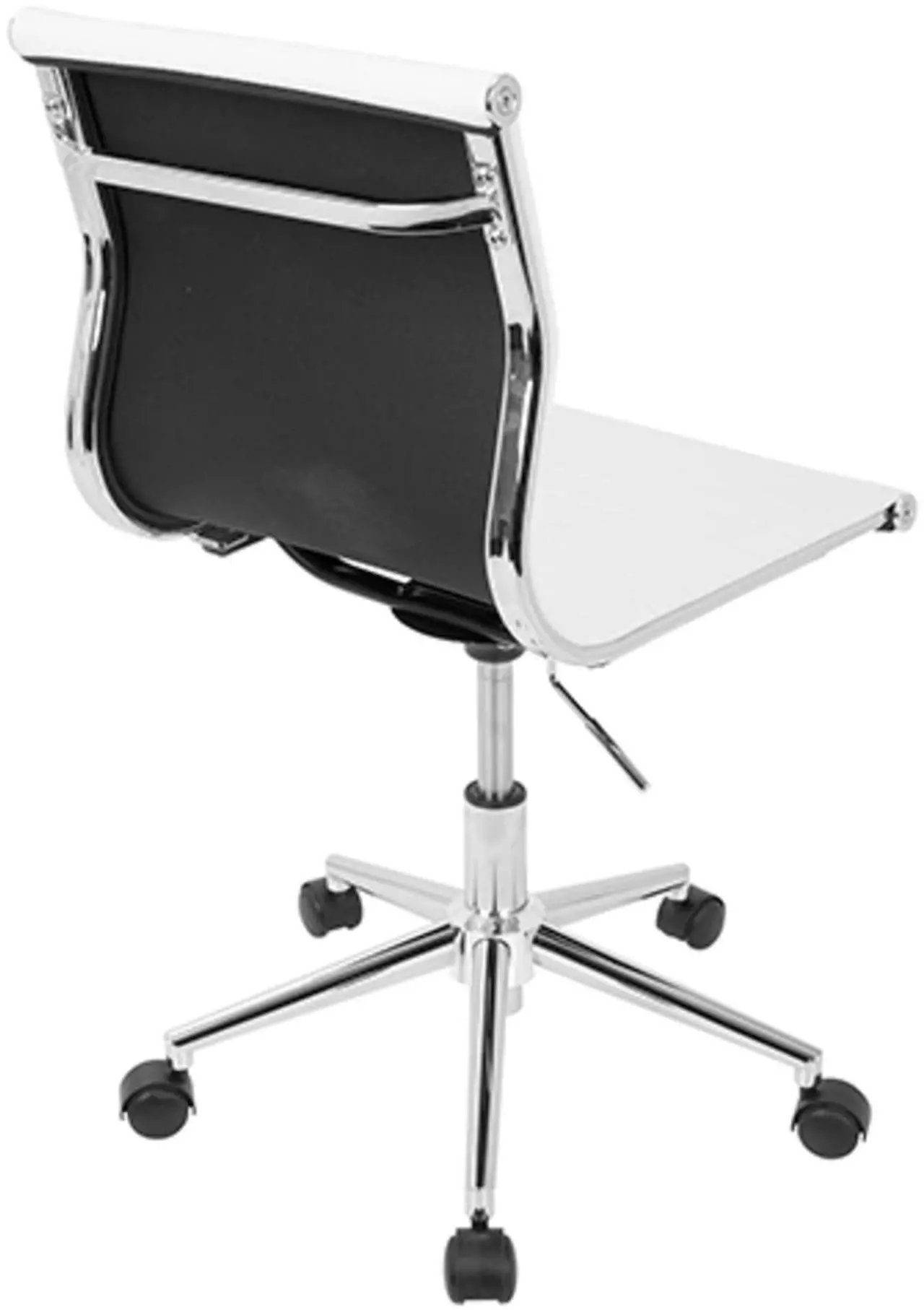 Alt view image 14 of 17 - Master Armless Adjustable Task Chair in White