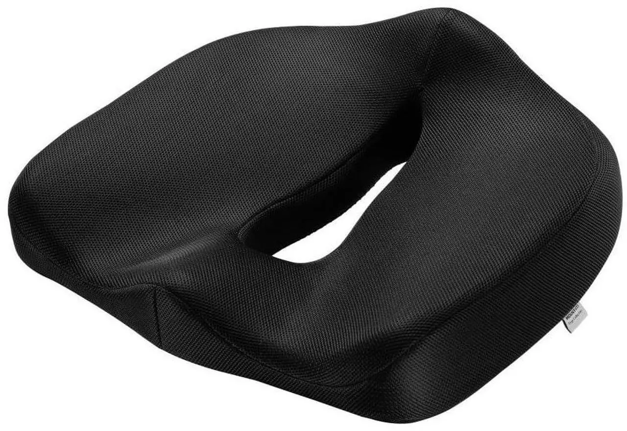 Main image of Mount-It! Office Seat Cushion, Premium Comfort Chair Lumbar Support, Memory Foam, Gel Filling, Ergonomic for Car, Desk, Back Hip Butt Tailbone Relief, Sciatica Cushions Washable Cover in Black